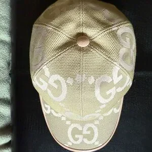 Gucci NWT Tan and Pink GG Monogram Cap Gucci Monogram Web Baseball Hat L Pink 241896 – FASHIONPHILE main image 3